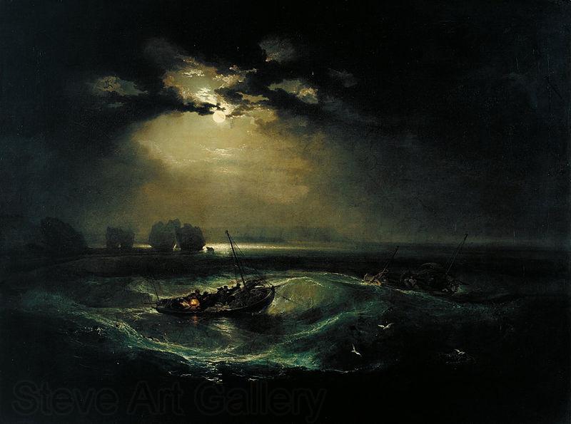 Joseph Mallord William Turner Fishermen at Sea Norge oil painting art